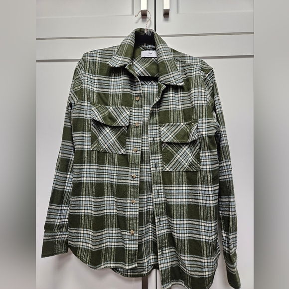 Aritzia Tna Plaid Oversized Shirt - Picture 1 of 5